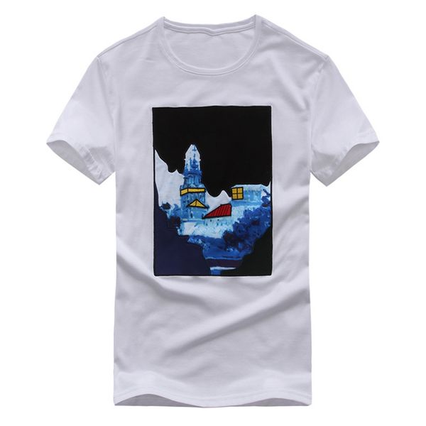 

summer new personality youth embroidery korean edition pure cuisine short sleeve t shirt loose size tee shirt sport hooded sweatshirt hoodie