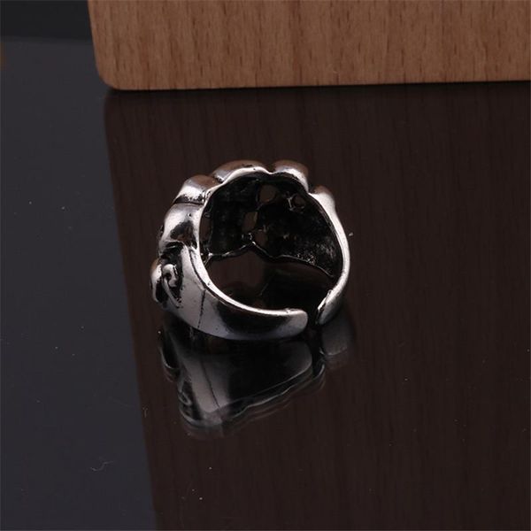 

1pc men punk skeleton eagle claws open ring women jewelry personality rock vintage metal color multiple skull animals ring r61 wmtgzh, Bronze;silver