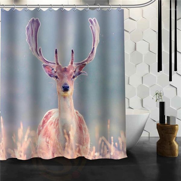 

shower curtains nice custom deer animals curtain bath waterproof fabric for bathroom more size 165x180cm,180x200cm1
