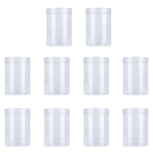 

10pcs plastic transparent sealed biscuit flower jars (transaprent)1