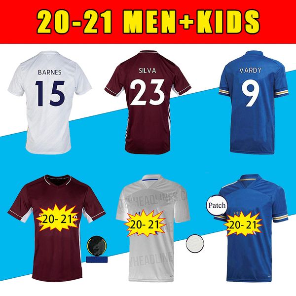 

new leicester soccer jersey 20 21 maillot de foot football shirt camiseta maillot de foot uniform men + kids kit 99, Black;yellow