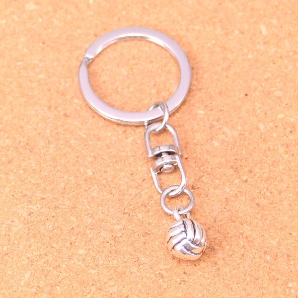 Fashion Keychain 10mm 3d volleyball Pendants DIY Jewelry Car Key Chain Ring Holder Souvenir For Gift