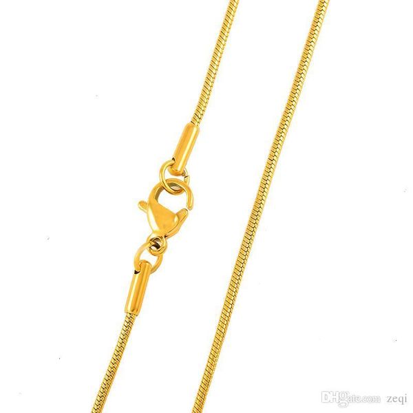 

beautysnake 316 stainless steel 1.2mm chains necklace ncvm plating 20-30 micron, Silver