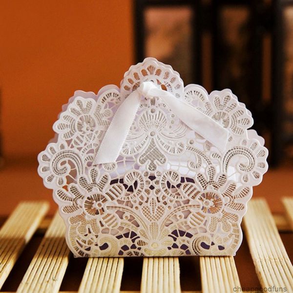 

u factory favor embossed lace boxes laser cut hollow flower candy box with ribbon casamento wedding favors 3u