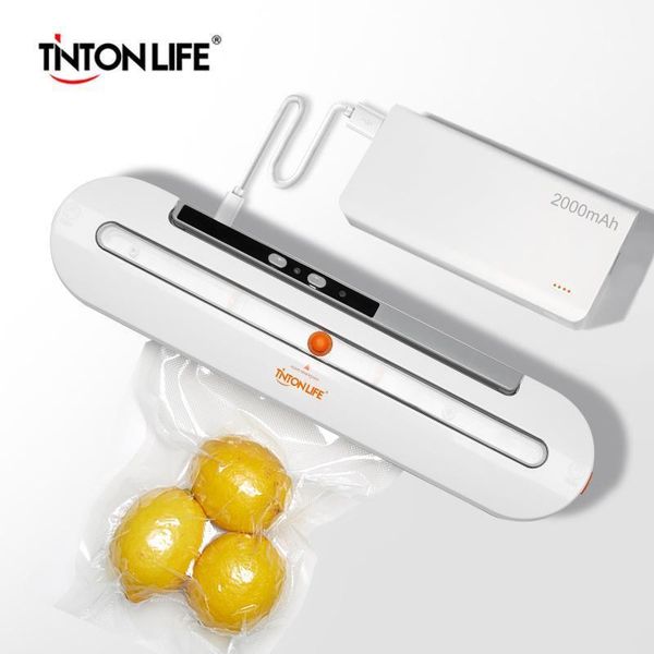 

2000mah wireless vacuum sealer travel packaging machine with 10pcs bags1