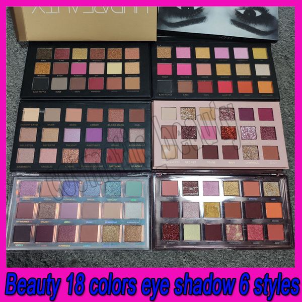 

new beauty eye makeup palette rose & naughty & nude 18 colors eyeshadow palette matte shimmer mercury eye shadow paletes 6 styles