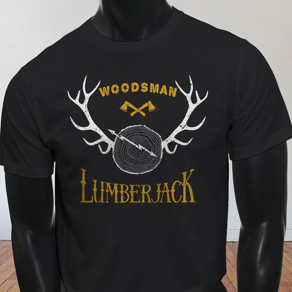 

new spring high elastic lumberjack antlers woodsman worker outdoors camp mens black t shirt summer t shirt sport hooded sweatshirt hoodie