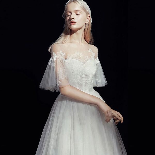 

2021 new * rents dress dressed wedding dresses bride*dresses bride*1087*robe line* u7vq, Blue;red