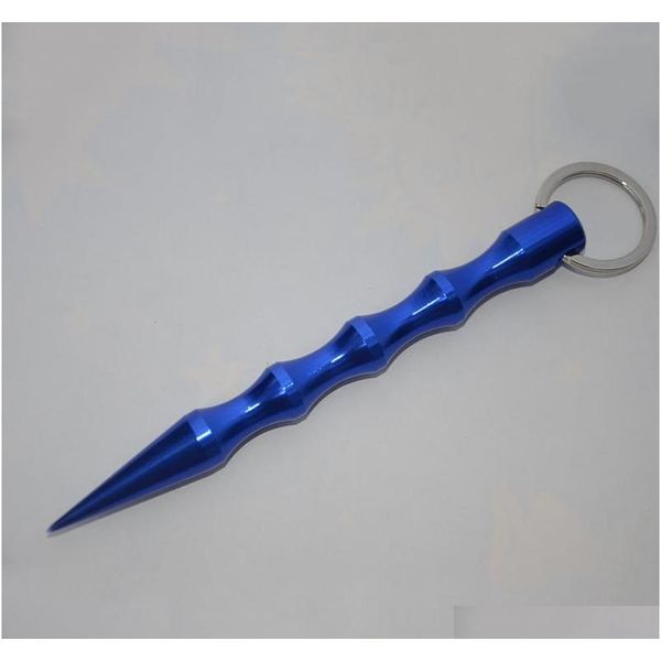 

aliuminum self defense weapons safety for women girl spike stick keychain key chain metal whol qylklh garden2010