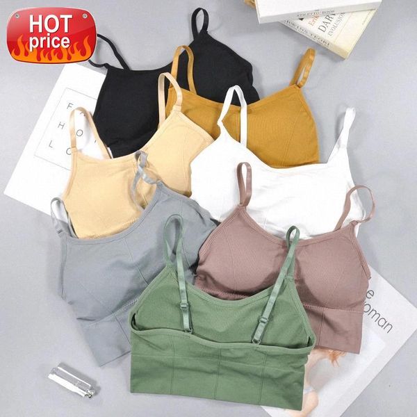 

spors women for fitness solid underwear seamless beauty back sling bra for women bra elastic size #jb0m, White