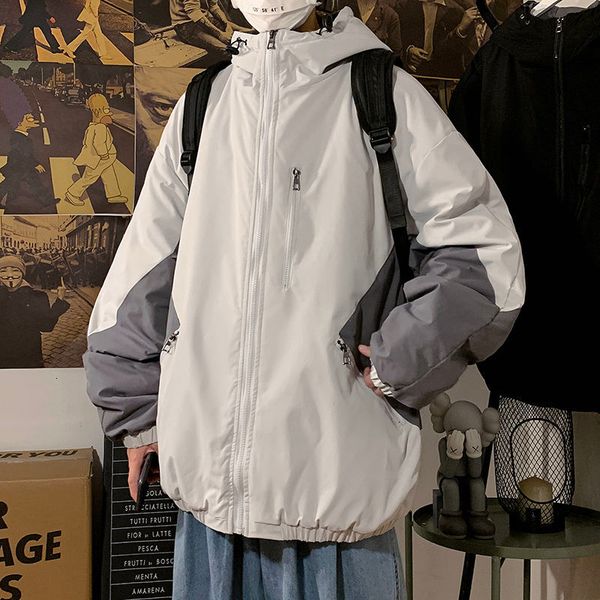 

2021 new new winter quilted man's jacket in fashion sewing with hood thick black leather chartered clothes long coat siv6