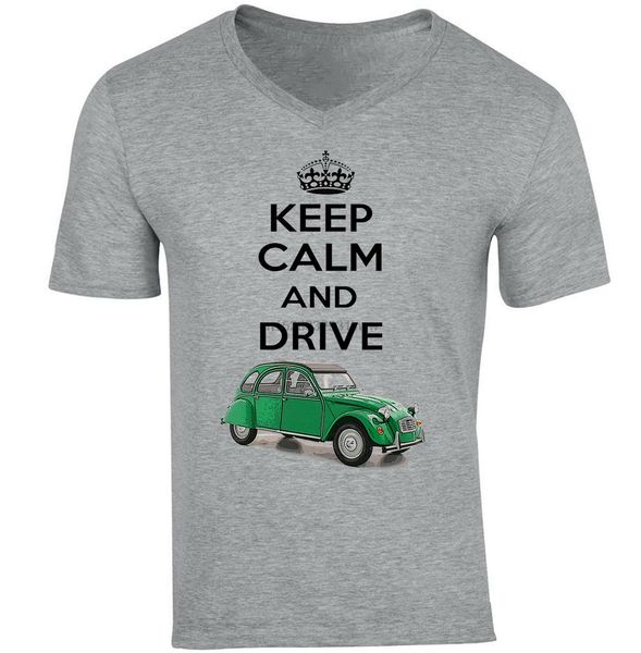

french car 2cv 1948 keep calm - new cotton grey tshirt sport hooded sweatshirt hoodie