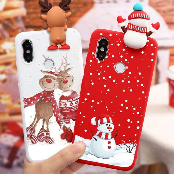 

cartoon christmas doll phone case for xiaomi redmi note 9s 8t 5 6 7 8 pro max 9a 8a mi a3 9 note10 lite a2 cover new year gift