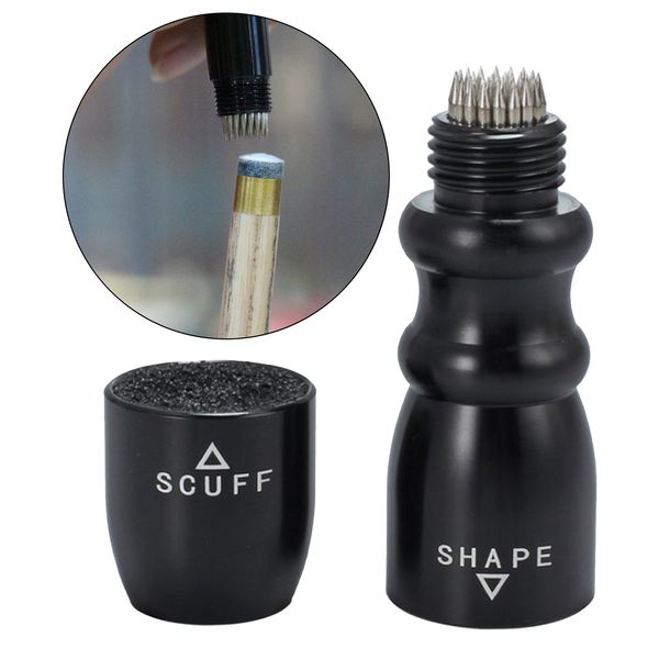 

3-in-1 billiard cue tip tool (scuffer/shaper/aerator) billiard pool accessory repair tool
