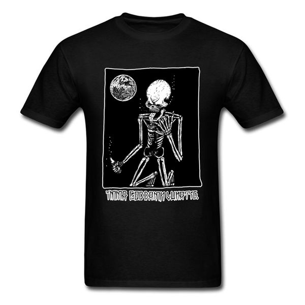 

slim fit imma goddamn lunatic men's skeleton odd future arrival autumn male round neck little big hooded sweatshirt hoodie men t shirt