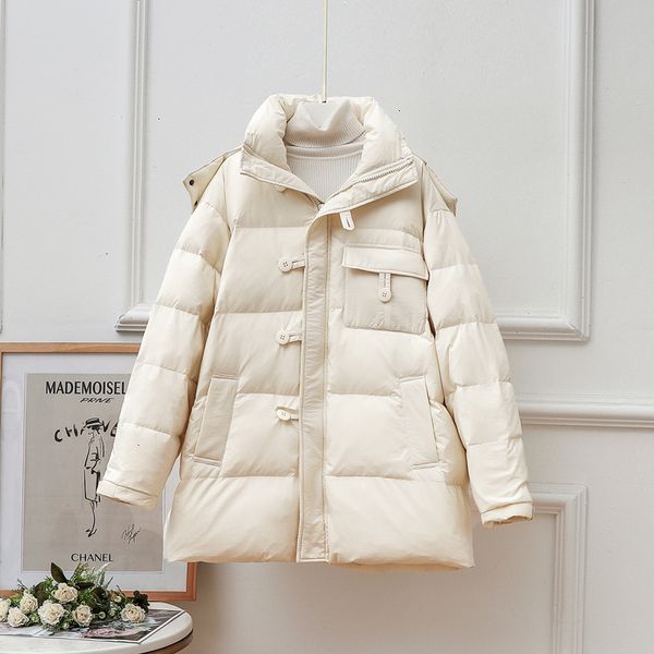 

winter clothes, duck feather coats with hats, thick wool women's warmth, snow coats, 2020