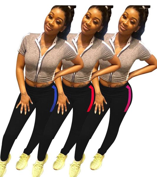 

slim long pants skinny 21fw womens clothing new panelled designer womens pants soild color sports capris, Black;white