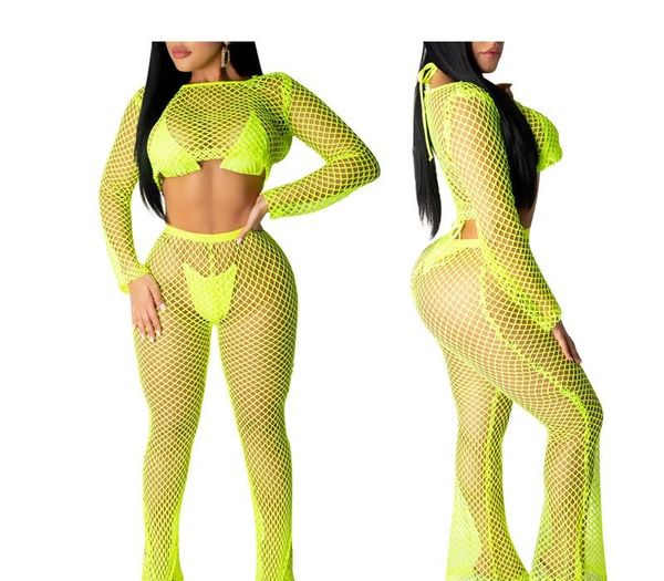 

iasky 2019 new hollow out swimsuit cover up women see through bikini bathing suit cover ups beach wear 2pcs/set99, Black;gray