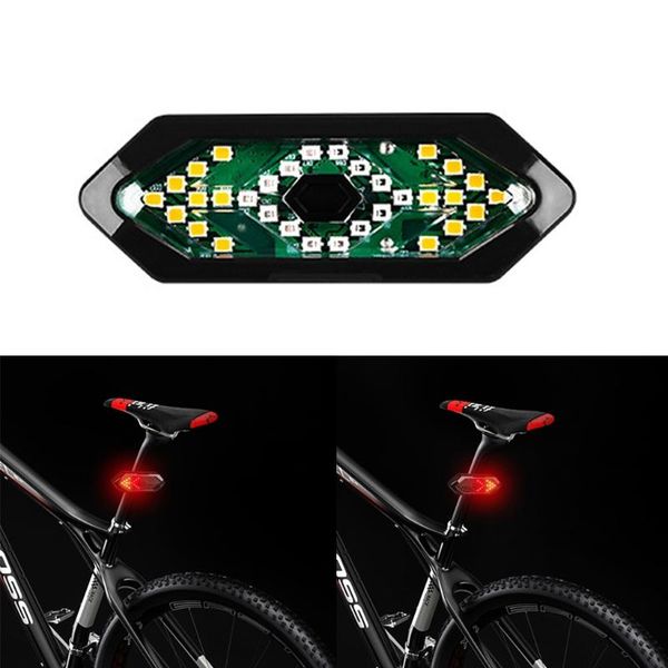 

bike lights bicycle night riding warning taillight left / right turn signal light usb charging outdoor safety tail sports