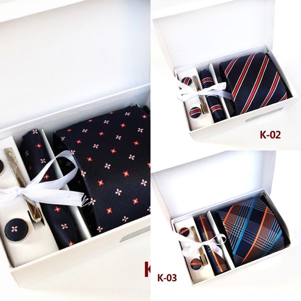 

cjsk vangise box ties wide blue striped paisley men's necktie sets hankie discount links floral neckwear cuff cravats with gift box, Black;blue