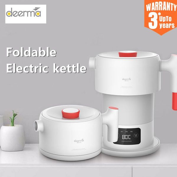 

deerma folding electric kettle 0.6l port water kettle handheld electric auto power -off protection chalet for kitchen