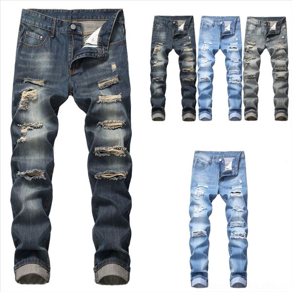 

nunhj uefezo men stretch skinny solid jeans color casual slim jeans man s dener fit denim red male yellow hole trouser gray pants male, Black