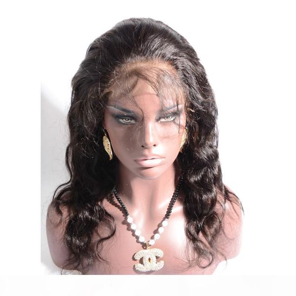 

девственные волосы бразильского человека 360 кружева фронтальной тела волны красота свободной часть необработанного волос новое прибытие 8 д, Black