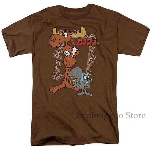 

rocky and bullwinkle chums licensed t shirt men t shirt women tee casual short sleeve tshirts sport hooded sweatshirt hoodie
