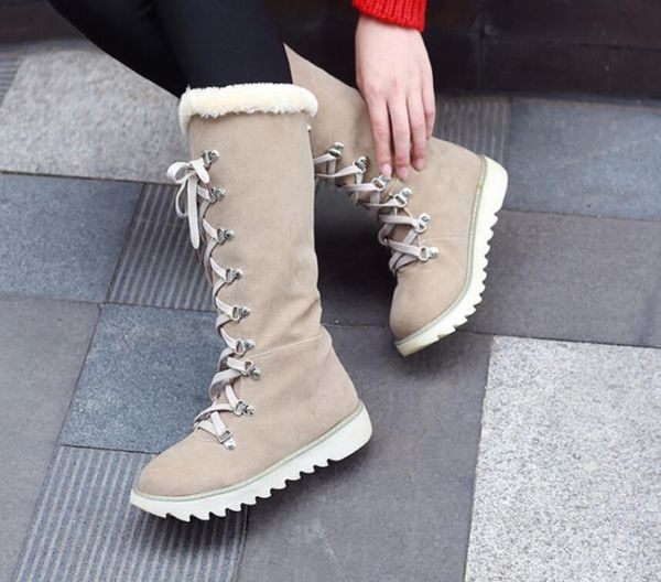 

new shoes women boots designer ladies winter outdoor keep warm fur waterproof women's snow boots, Black