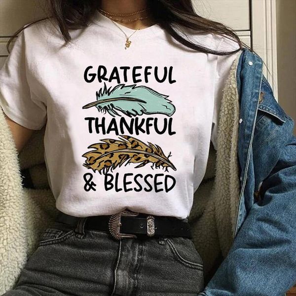 

women print clothes feather letter cute cartoon pumpkin autumn fall halloween lady tees female t shirt womens t shirt, White