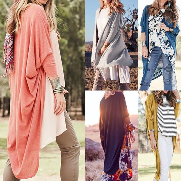 

fashion thin knitted sweater casual winter long cardigans coat oversized outwear ladies female women long sleeve blusas jumper1, White