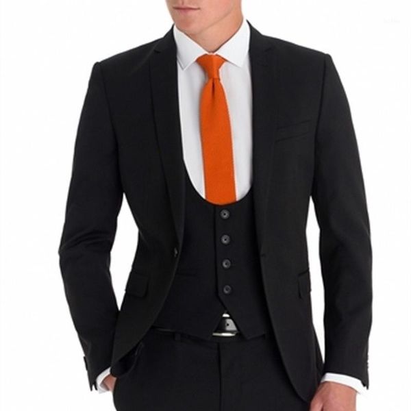 

brand new groomsmen suit notch lapel groom tuxedos black slim fit men suits wedding man blazer (jacket+pants+tie+vest)1, White;black