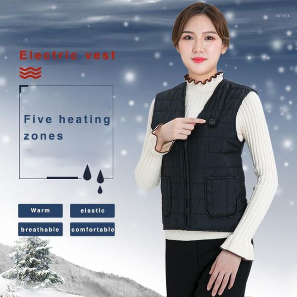 

winter motorcycle motocross gear body armor vest heating warm vest washable size temperature adjustable heated body protector1