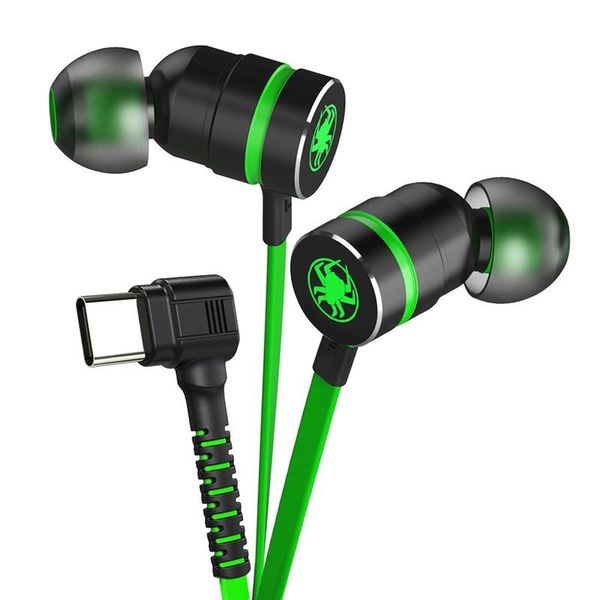 

plextone g20 gaming headset, type-c in-ear stereo metal wire-controlled headset gaming headset