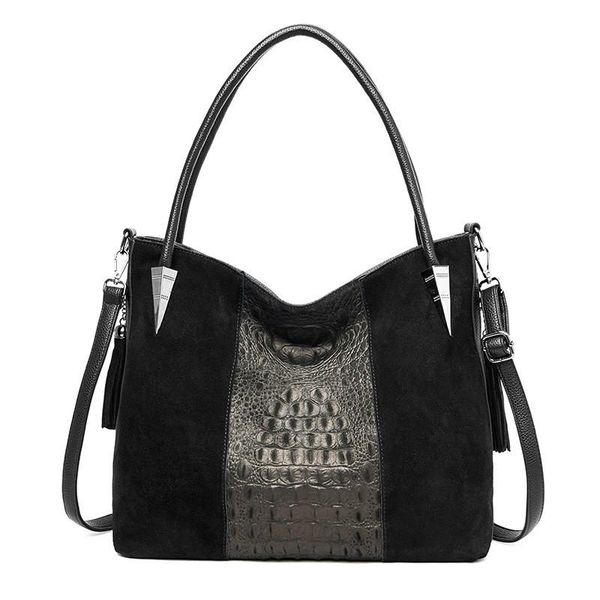 

luxury handbags women bags designer fashion crocodile pattern tote bag ladies soft leather large capacity fashion shoulder bags