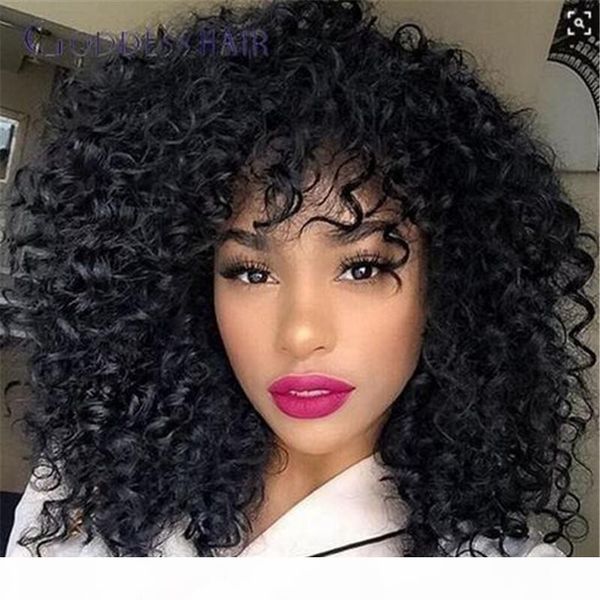 

hipping full lace wig brazilian curly lace front wig short curly full lace human hair wigs baby hair for black women, Black;brown