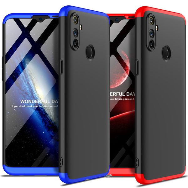 

гкк чехол для realme c3 3 камеры полная защита матовая крышка