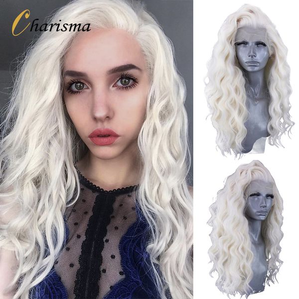 

costume accessories synthetic lace front wig 613 honey blonde wig with natural hairline glueless pink wigs for black women, Silver