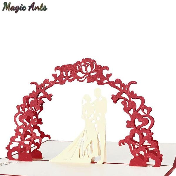 

3d люкс душ любовь день святого валентина карты anniversary pop up карты замужем laser cut свадебные приглашения поздравительные открытки sq