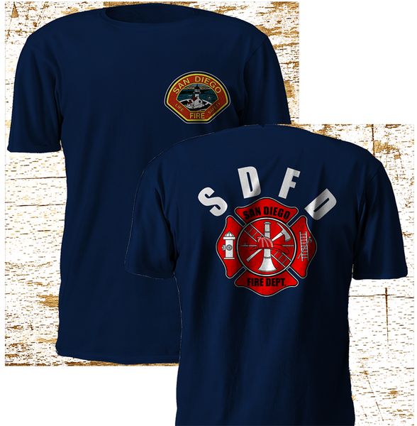 

fashion new san diego california firefighter fire department navy t shirt m-3xl tee shirt sport hooded sweatshirt hoodie