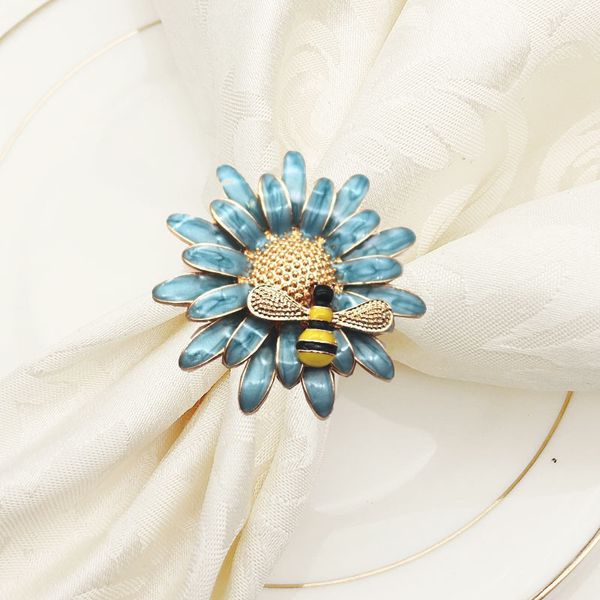 

kirsite napkin rings spring honeybee flower western restaurant popular l napkins buckles creative with different color 5 5hw j1