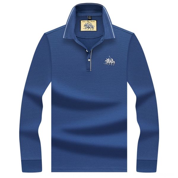 

ali тигра мужской одежды новая вышивка embroideryautumn 2020 сплошного цвета молодежного бизнес мужского тонкого вышивка с длинным рукавом p, Blue