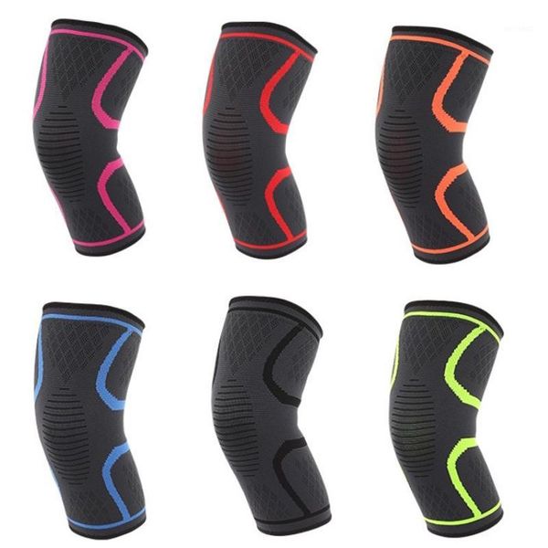 

elastic nylon knee pad basketball sports protector safety fitness running cycling bandage arthritis elbow support bike1, Black;gray