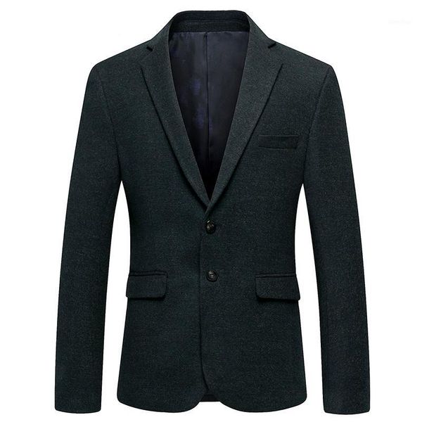 

2020 spring fashion wool blazer men casual male slim fit coats classics business jacket, White;black