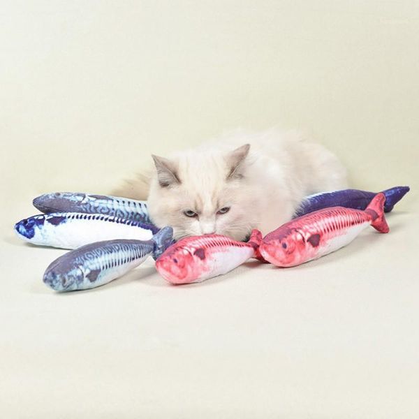 

18cm pet catnip toy cat funny cat puzzle simulation plush fish toy 2020.1