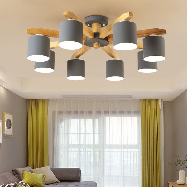 

2021 new nordic personality simple led modern wrought iron solid e27 chandelier for living room bedroom lighting fixture qhv4