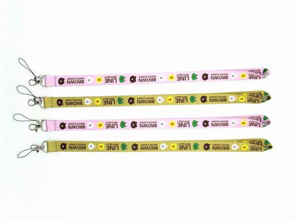 

iphone 7 plus the brown bear logo lanyard neck strap hanger for id card holder key trains dhl shipping 2020 gi