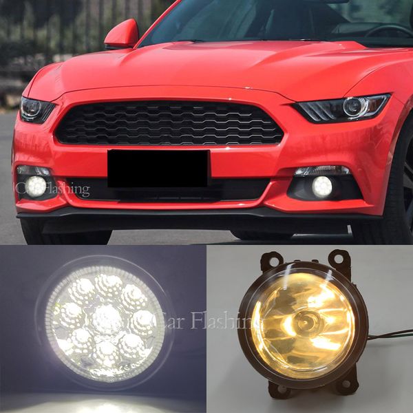 Luzes de nevoeiro LED FOG LIGHT LIGHTF para Ford Focus 2 Focus 3 Focus Mk2 Mk3 Fusion Fiesta Mustang Ranger C-Max Fog LampLight