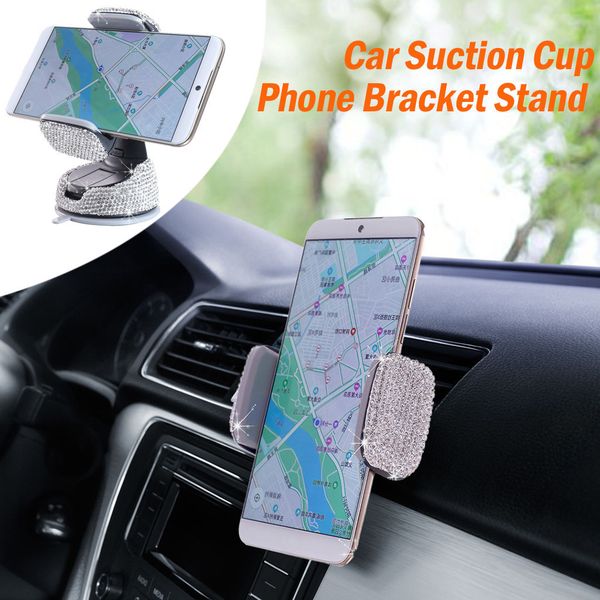

suction cup 1pc car outlet universal mobile phone diamond bracket stand holder m#14