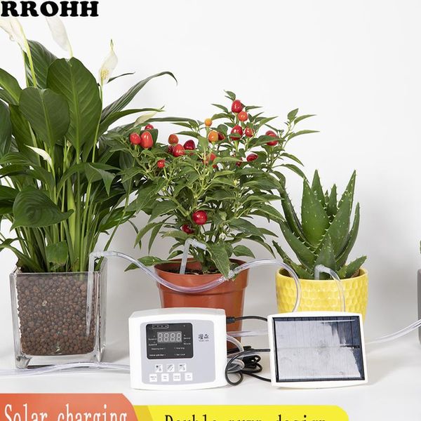 

garden intelligent solar drip irrigation equipment system sprinkler household matic timing dual pump sprinkler co wmtsev